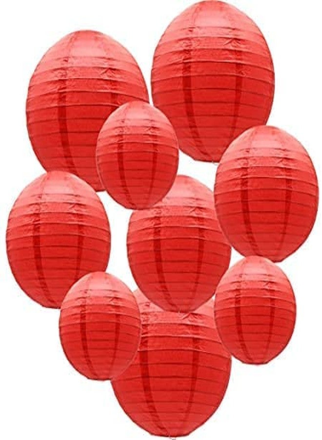 RangTeq Decorators 12 inch Hanging Paper Lantern Ball Lamp Shade (30 x 30 cm, Multi) - 10 Pieces (12 inch Multi Pack of 10) - Image 3
